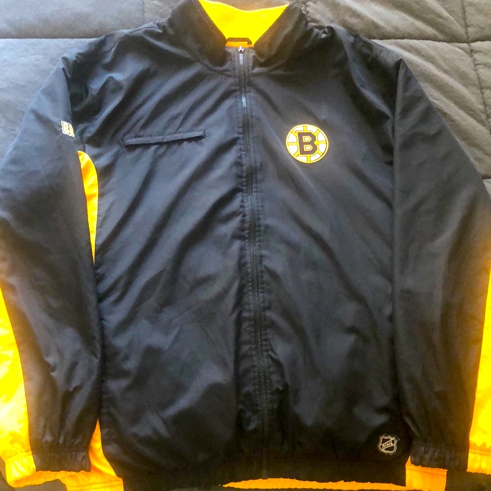 Reebok NHL Boston Bruins Coat Mens Size XL